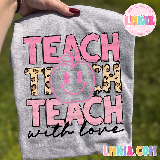 Teach With Love Smiley T-Shirt