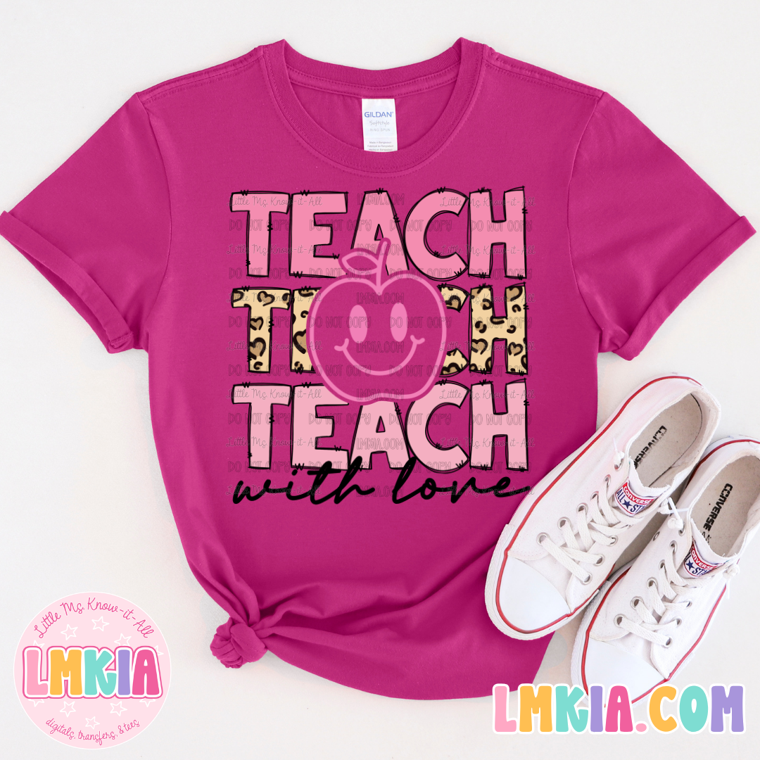 Teach With Love Smiley T-Shirt