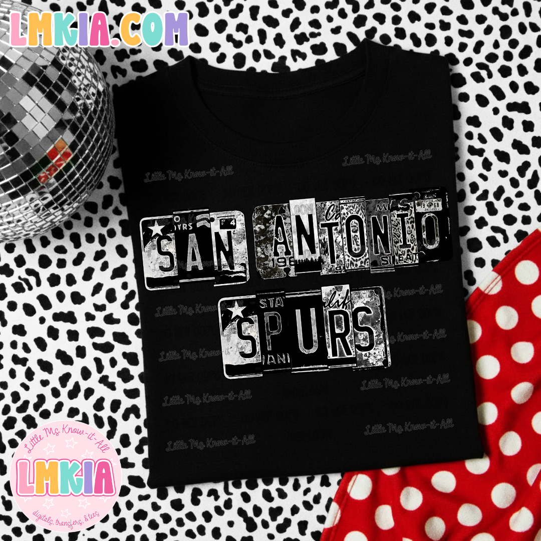 San Antonio License Plate T-Shirt