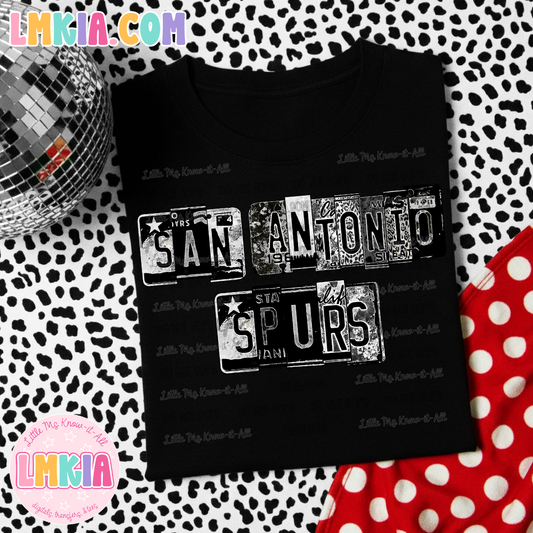 San Antonio License Plate T-Shirt