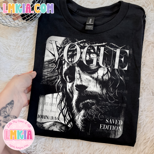 Half-Tone Cross Jesus T-Shirt