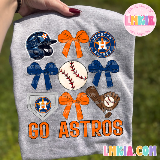 Houston Baseball Coquette T-Shirt