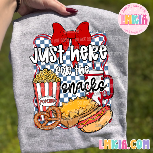 Here for the Snacks T-Shirt