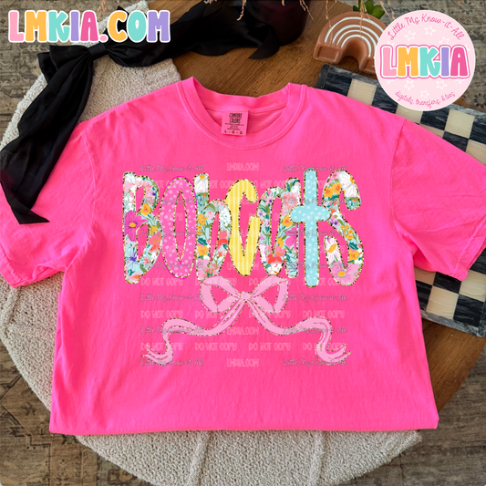Bobcats Floral T-Shirt