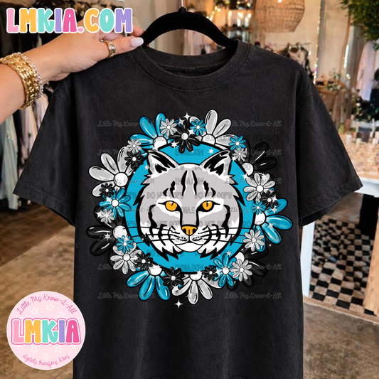 Floral Copperfield Bobcats T-Shirt