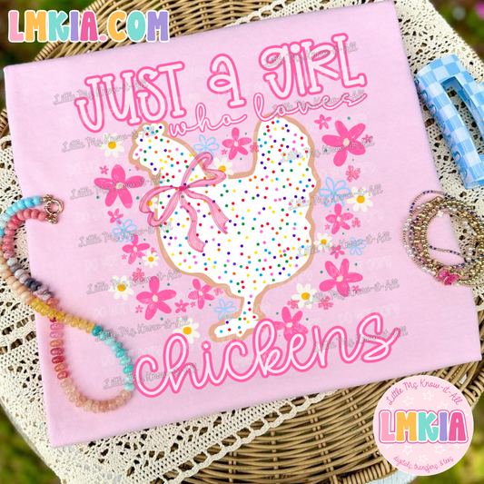 Just a Girl Who Loves Chickens T-Shirt
