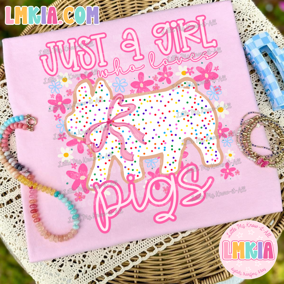 Just a Girl Who Loves Pigs T-Shirt