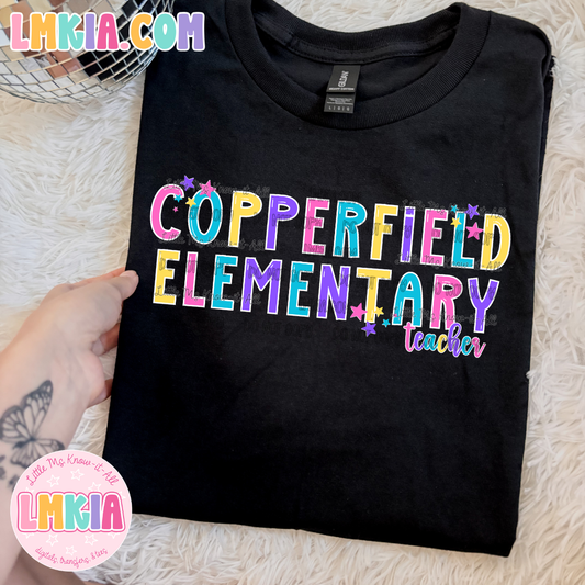 Bright Stars Copperfield Teacher T-Shirt