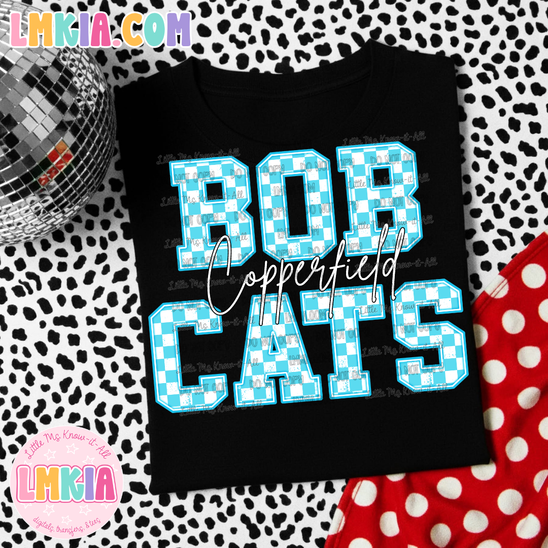 Checkered Bobcats T-Shirt