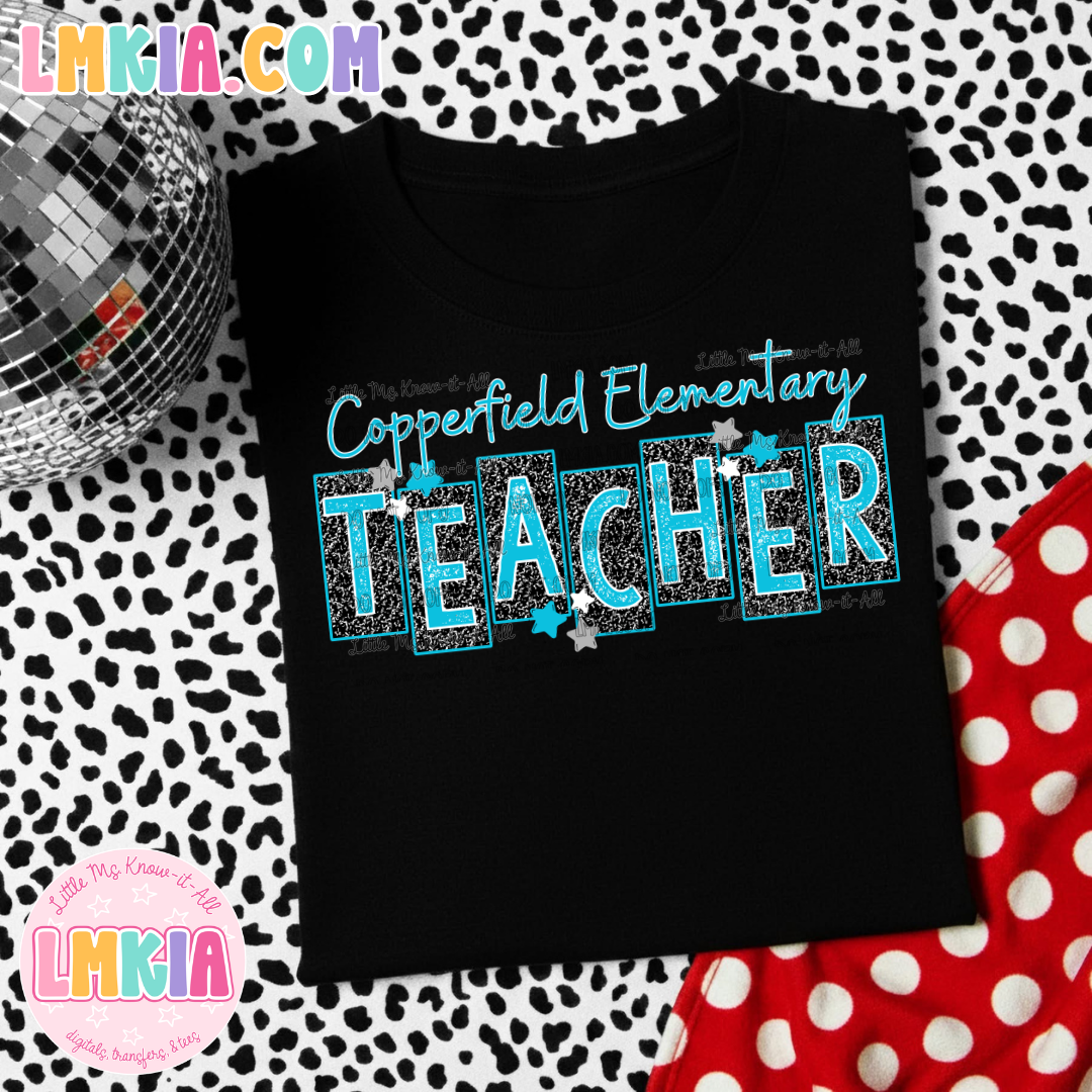 Composition Frame Copperfield Teacher T-Shirt