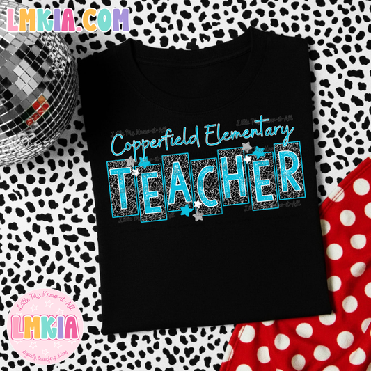 Composition Frame Copperfield Teacher T-Shirt