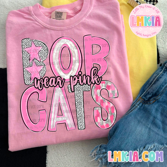 Bobcats Wear Pink T-Shirt