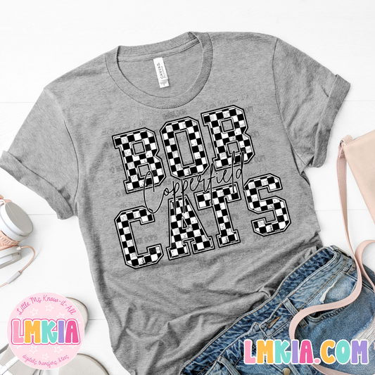 Checkered Bobcats T-Shirt