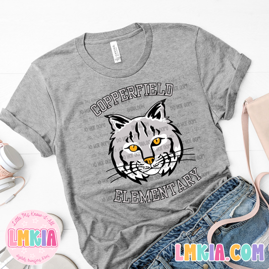 Copperfield Elementary Bobcats Varsity T-Shirt