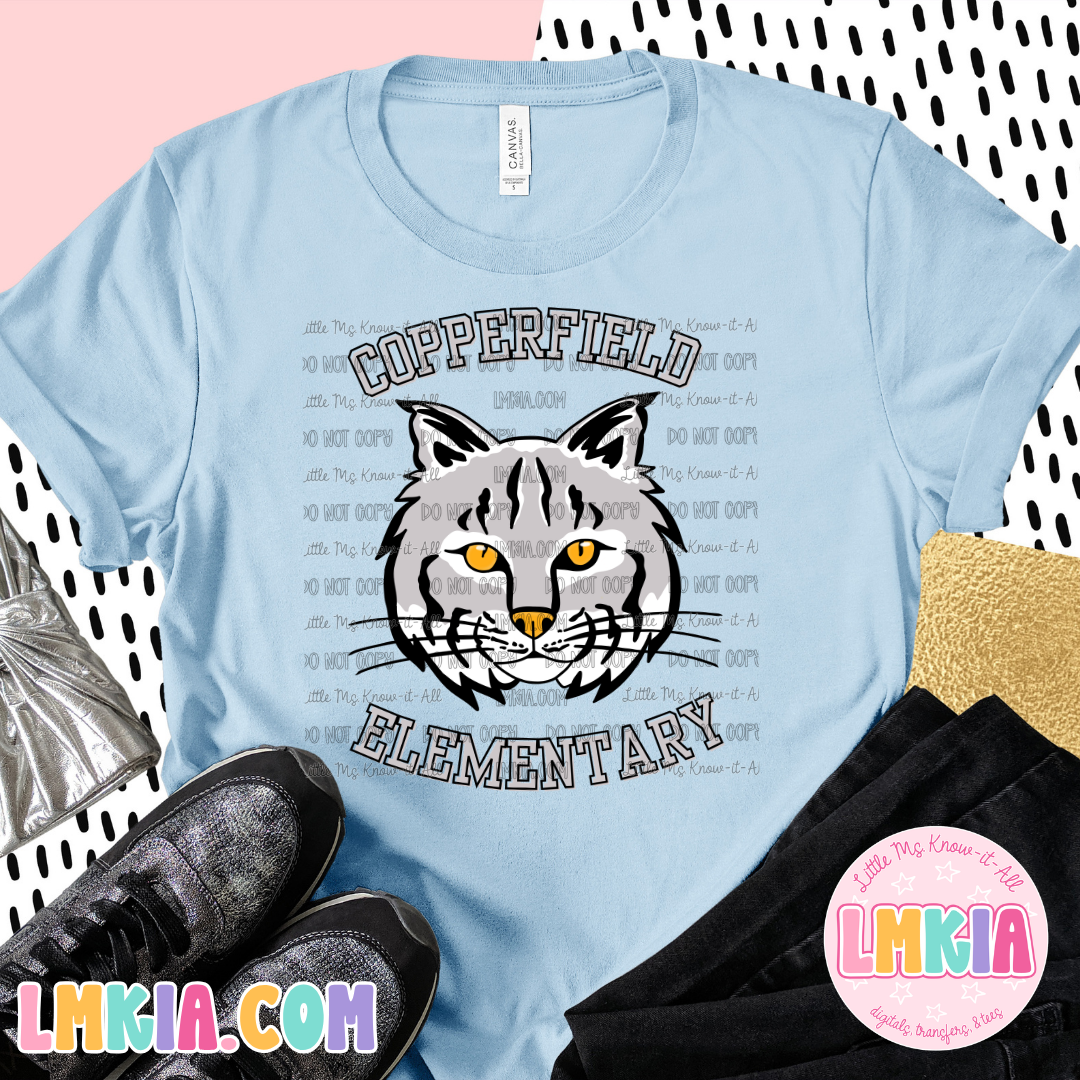 Copperfield Elementary Bobcats Varsity T-Shirt
