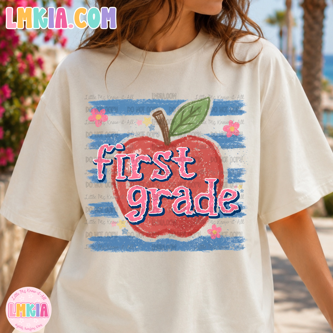 Crayon Apples Grade Levels T-Shirt