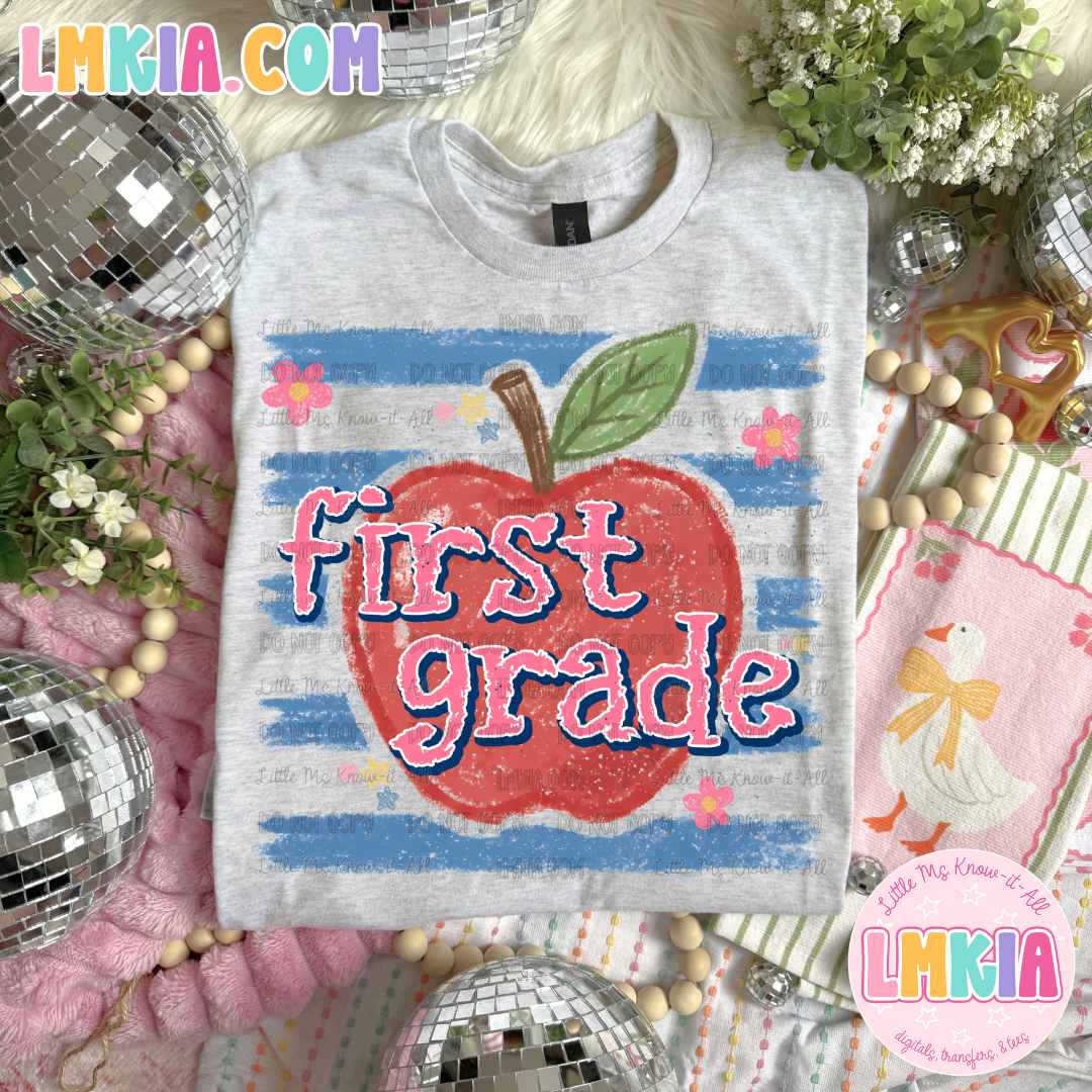 Crayon Apples Grade Levels T-Shirt