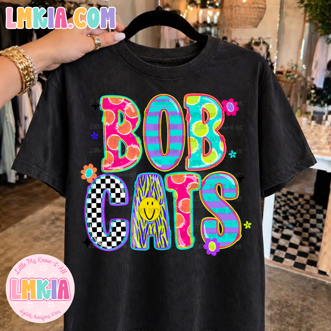 Neon Doodle Mascots T-Shirt