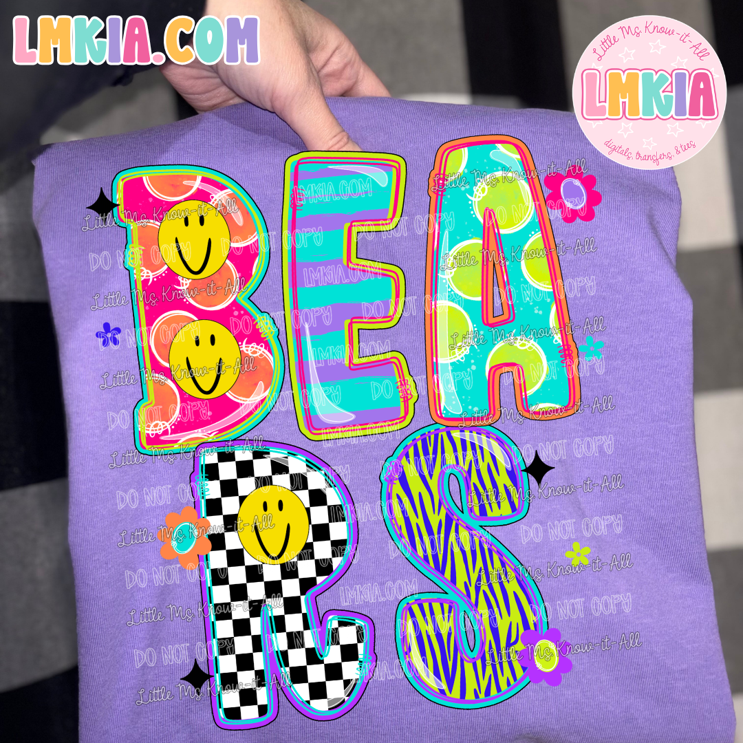 Neon Doodle Mascots T-Shirt