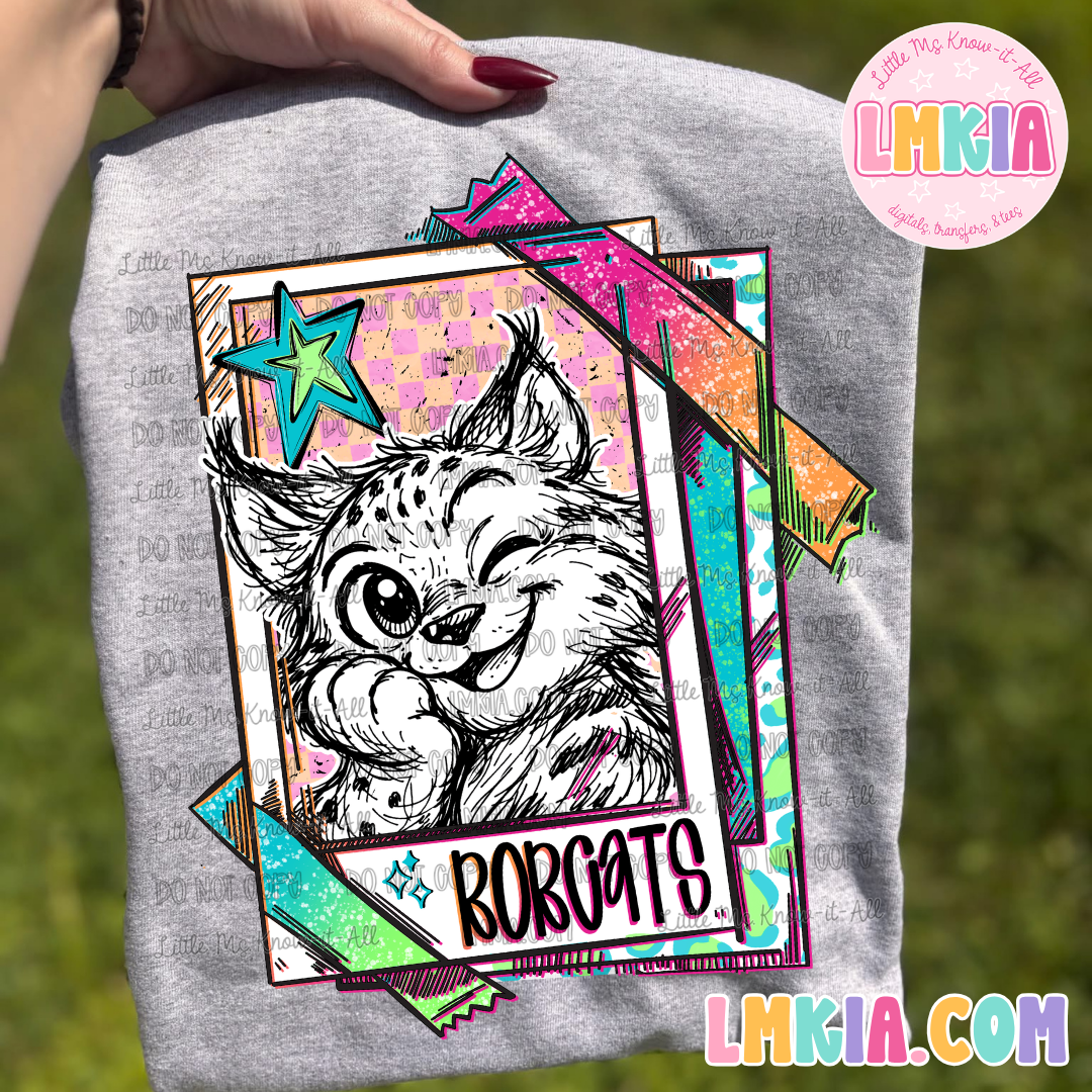 Neon Polaroid Mascots T-Shirt