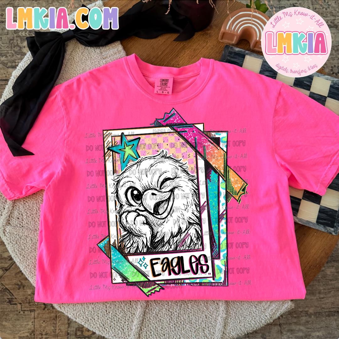 Neon Polaroid Mascots T-Shirt