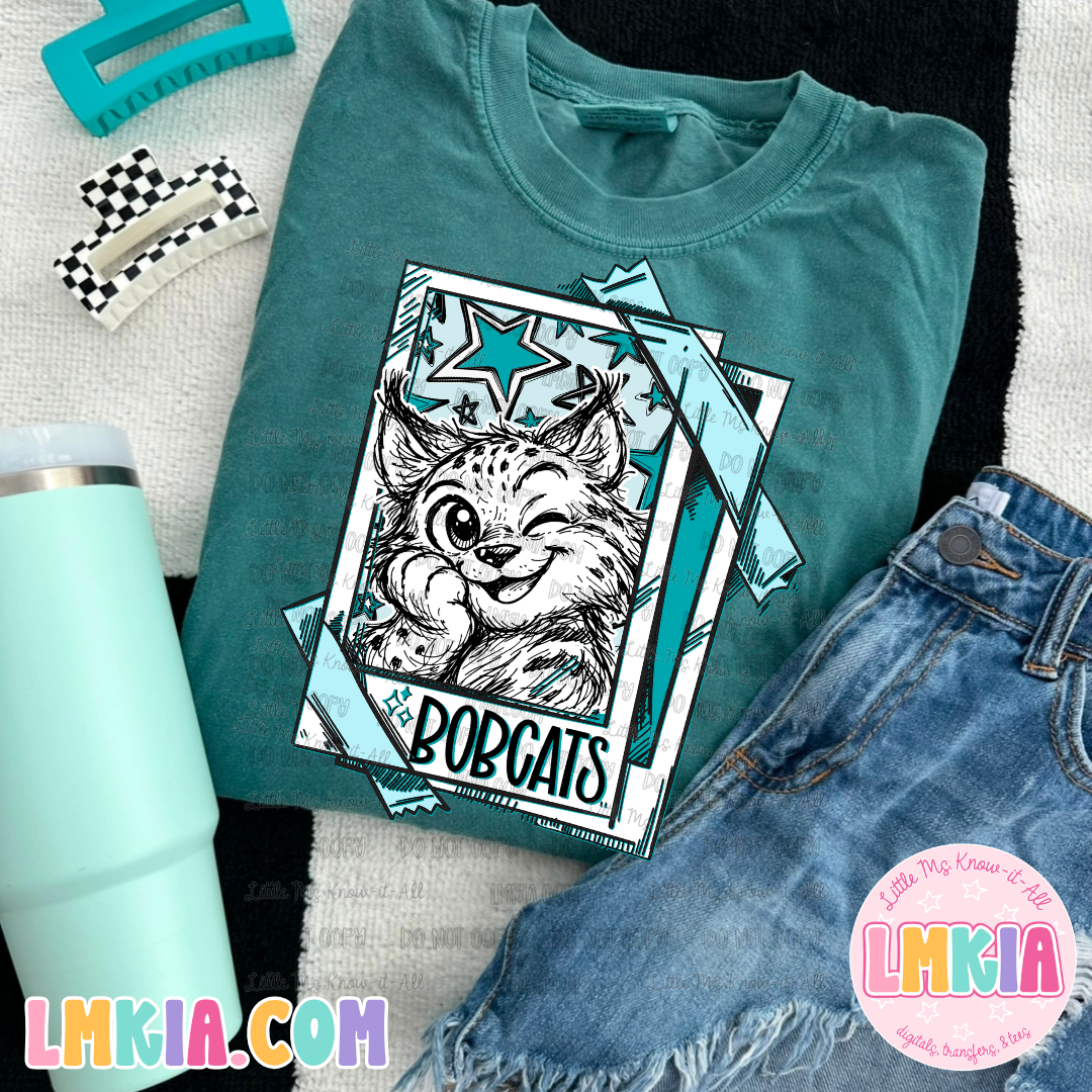 Color Polaroid Mascots T-Shirt