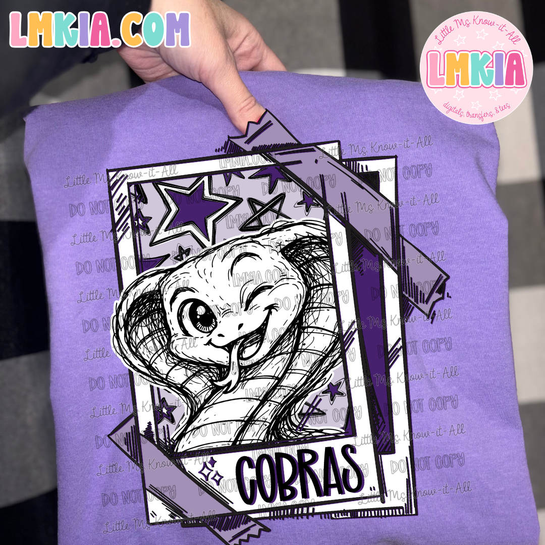 Color Polaroid Mascots T-Shirt