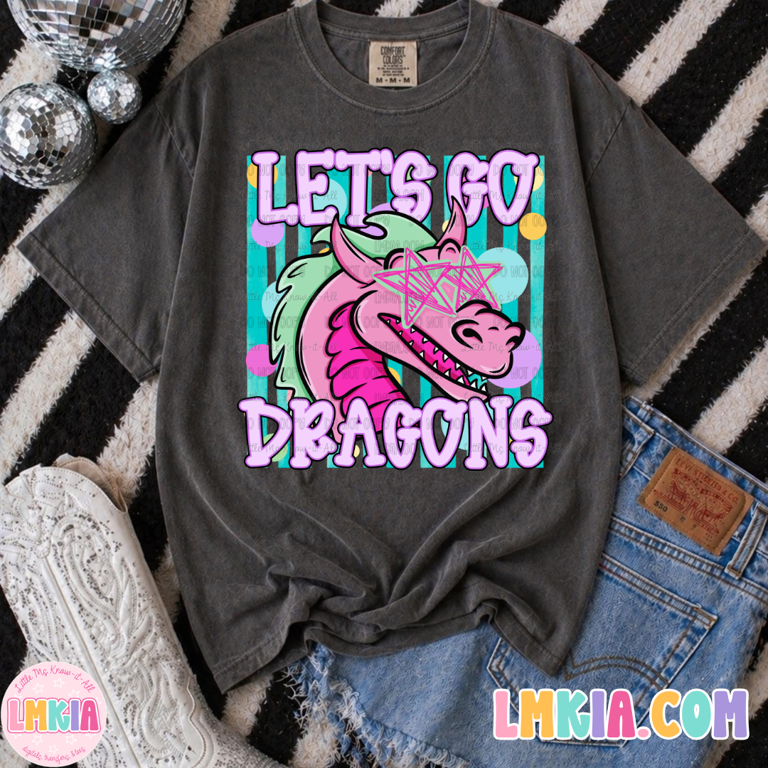 Let's Go Dotted Mascots T-Shirt