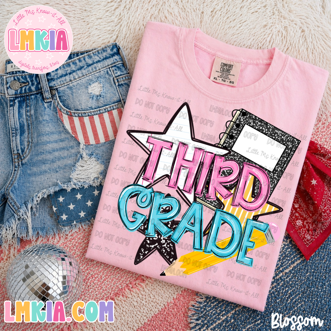 Pink Composition Grade Levels T-Shirt