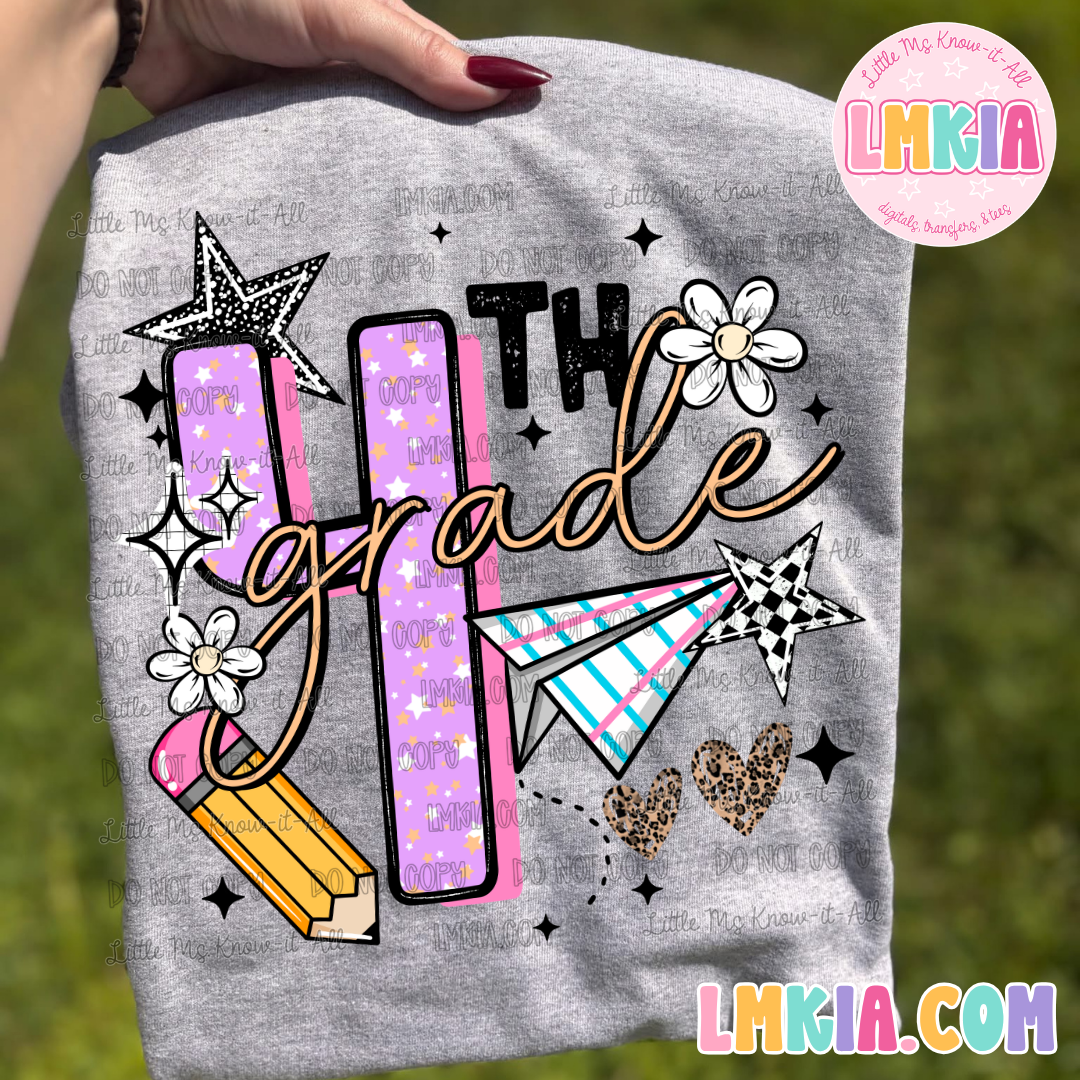 Pink Composition Grade Levels T-Shirt