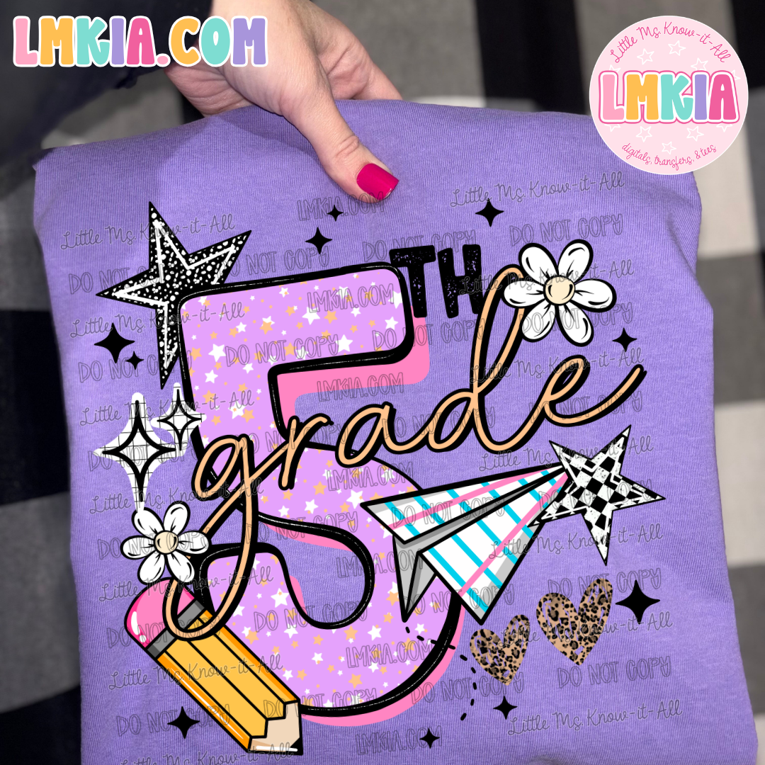 Pink Composition Grade Levels T-Shirt