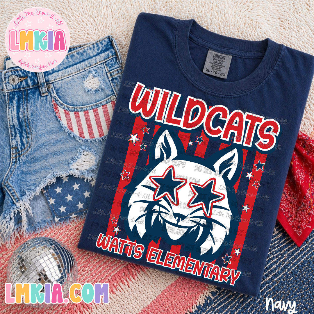 Striped Wildcats T-Shirt