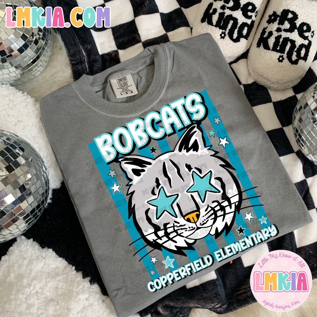 Striped Bobcats T-Shirt