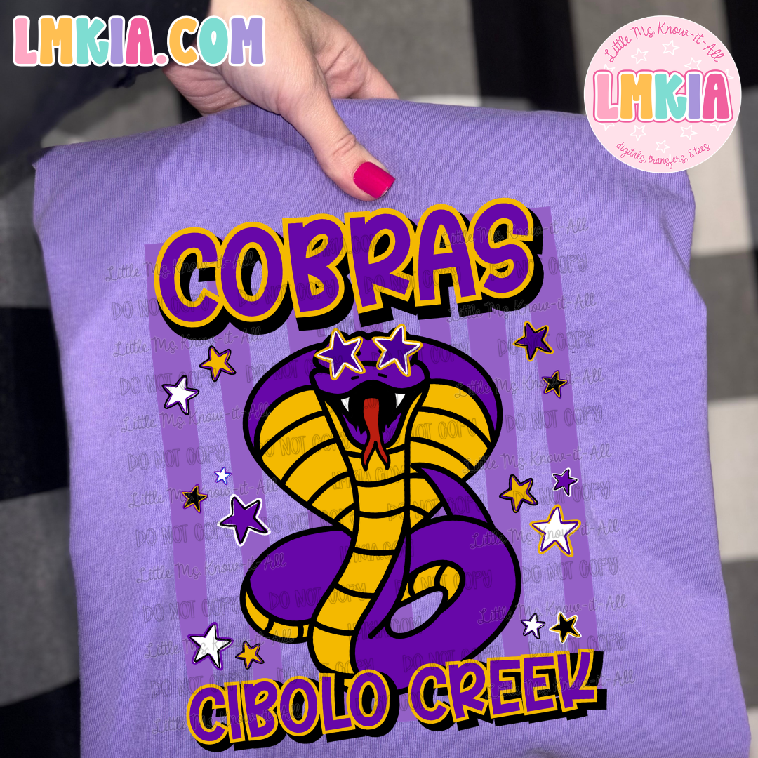 Striped Cobras T-Shirt