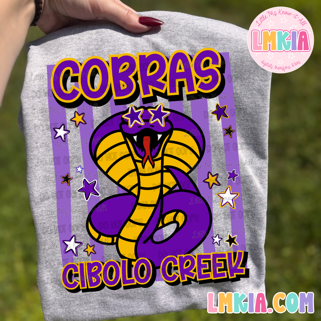 Striped Cobras T-Shirt