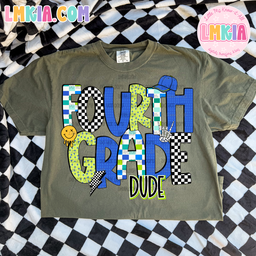 Dude Grade Levels Kids T-Shirt