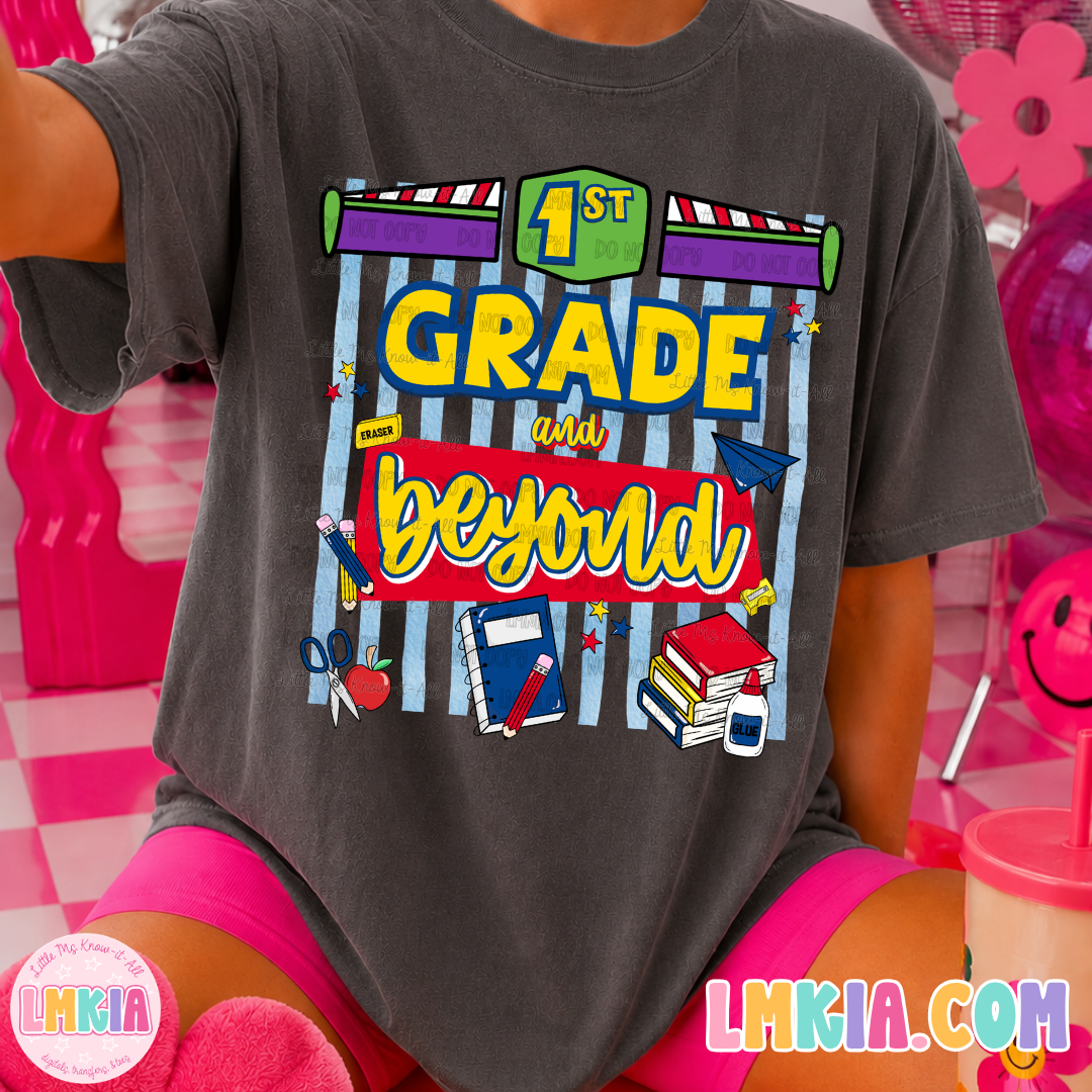 And Beyond Grade Levels Kids T-Shirt