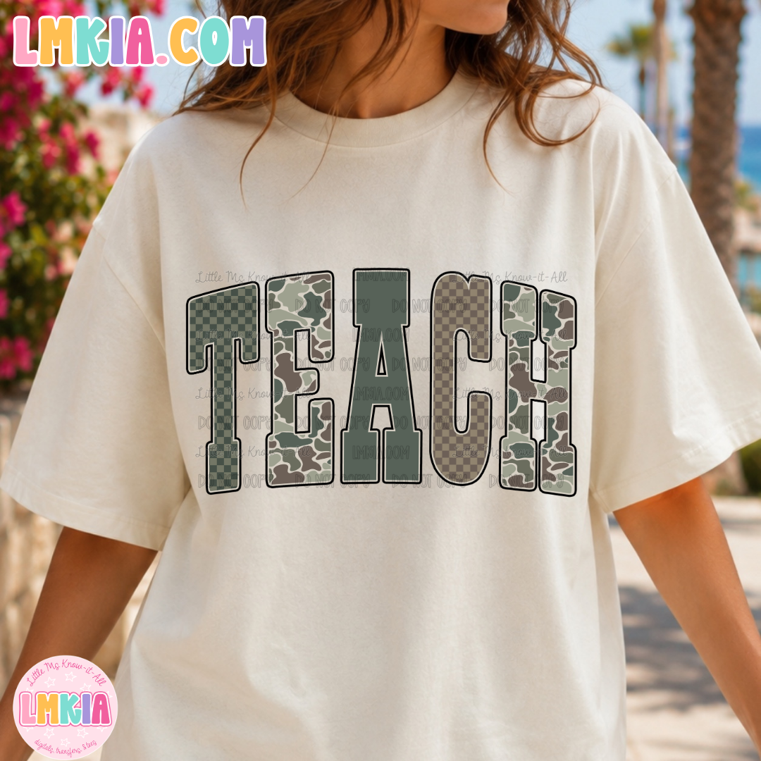 Camo Teach T-Shirt