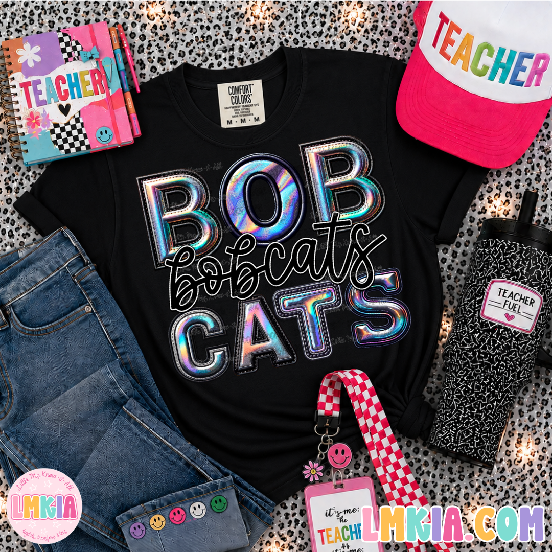 Copperfield ES Holographic Bobcats T-Shirt