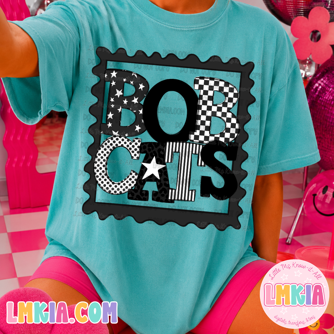 Bobcats Patterns Frame T-Shirt