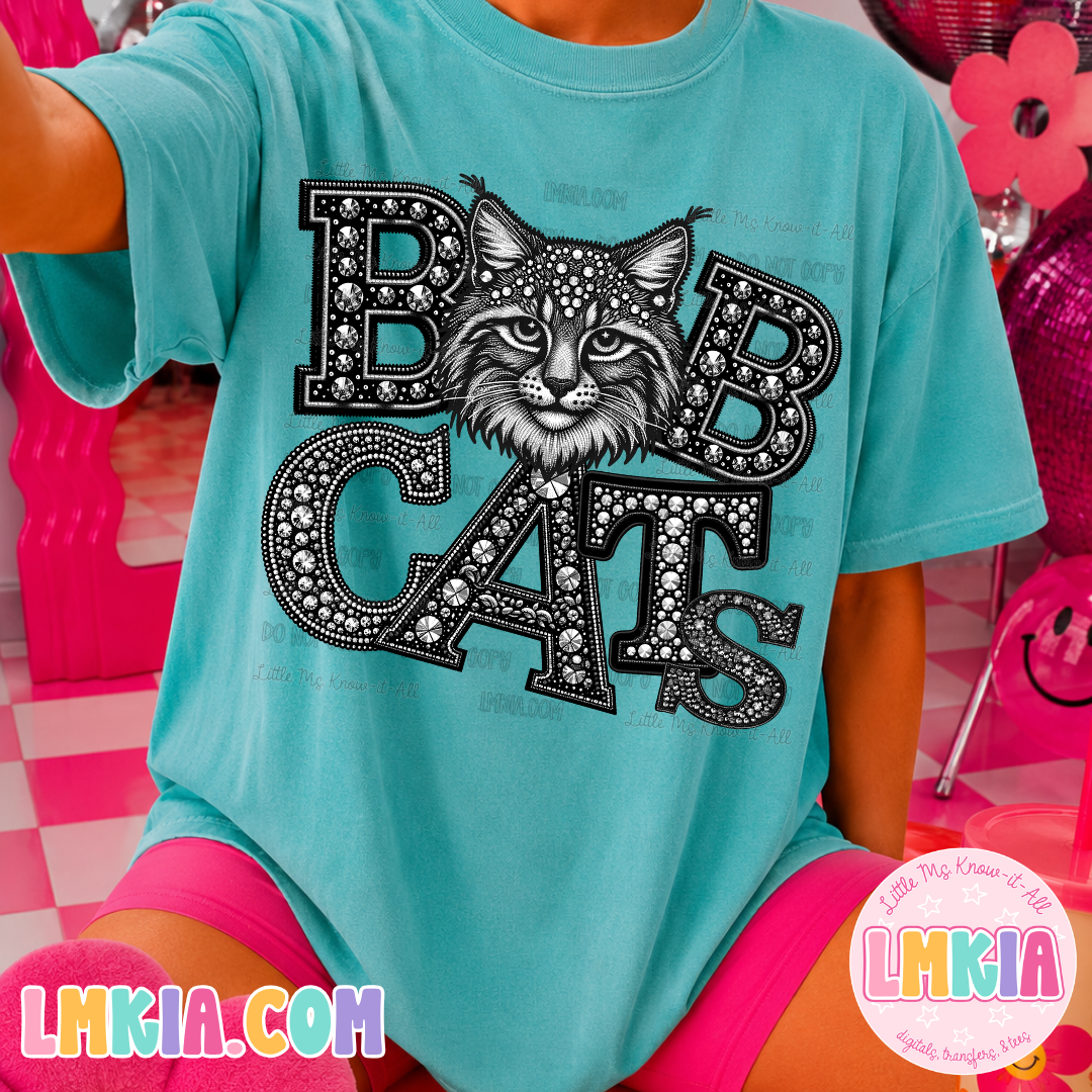 Bobcats Faux Rhinestone T-Shirt