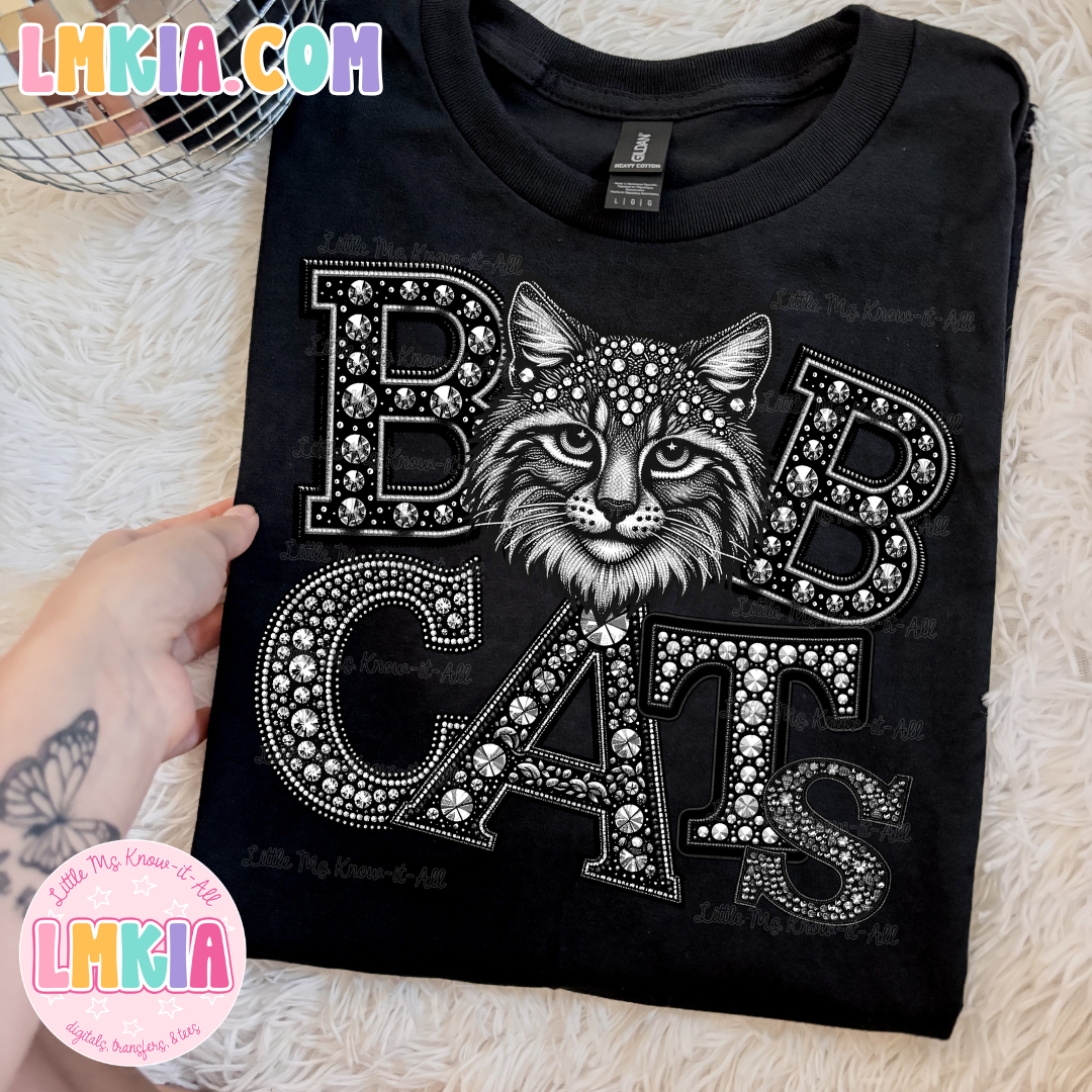 Bobcats Faux Rhinestone T-Shirt