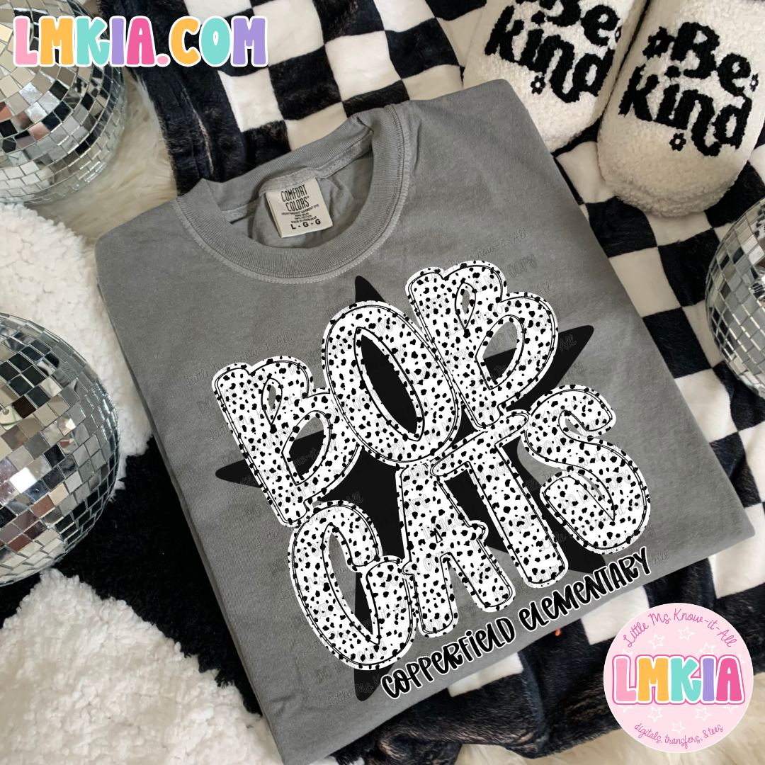 Bobcats Dalmatian Star T-Shirt