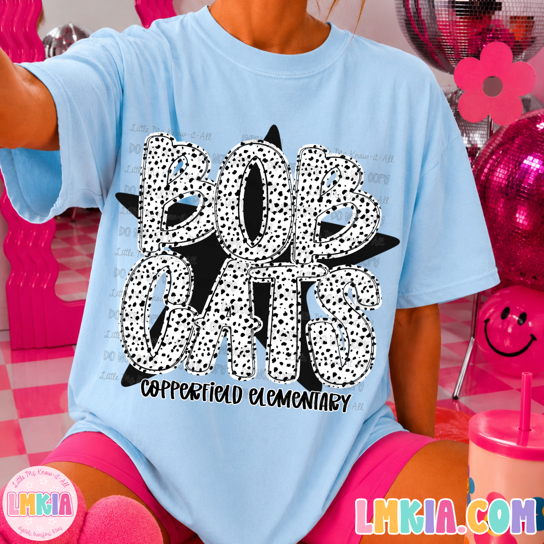 Bobcats Dalmatian Star T-Shirt