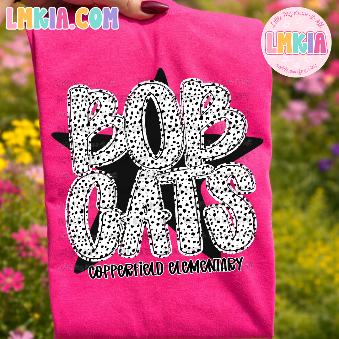 Bobcats Dalmatian Star T-Shirt