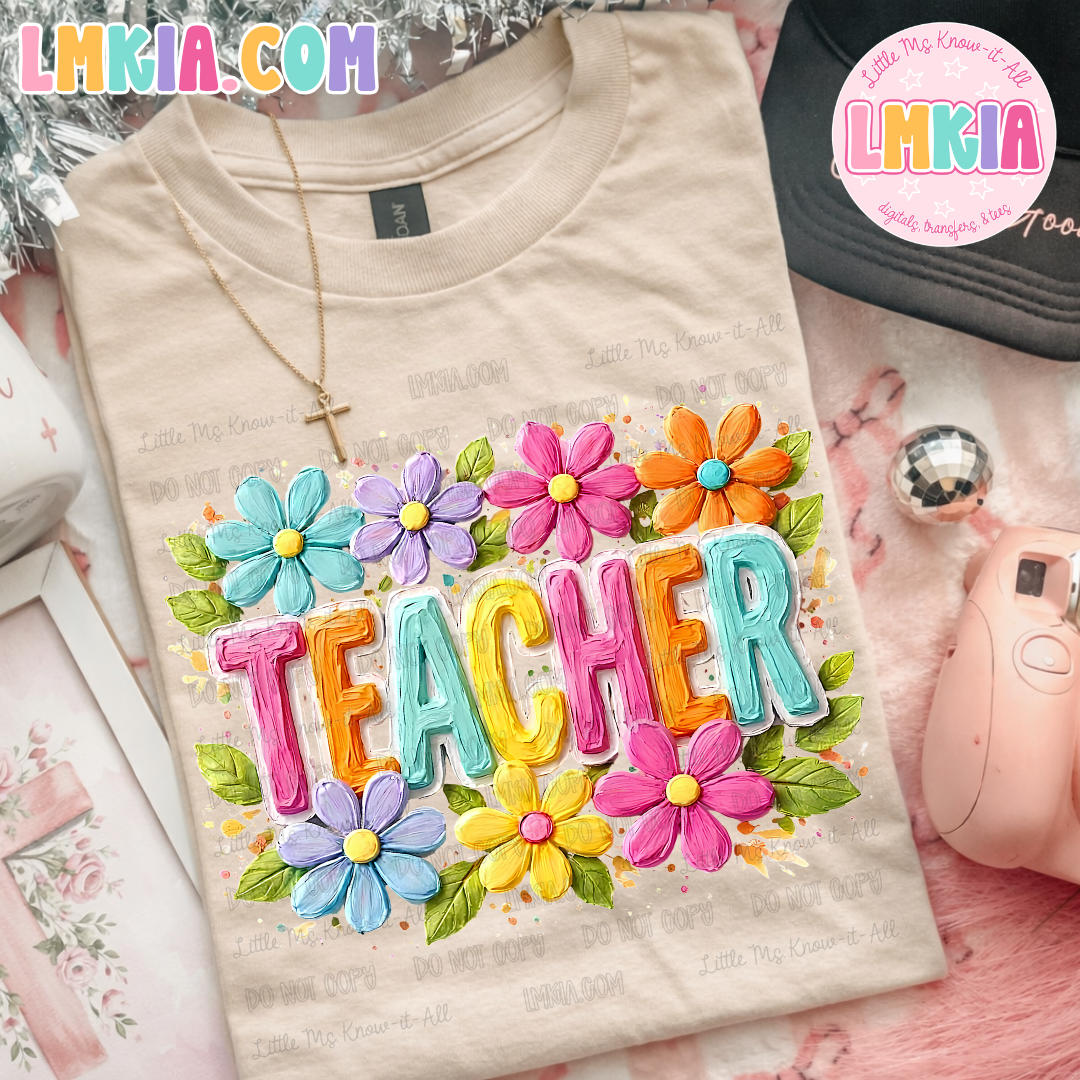 Floral School T-Shirt