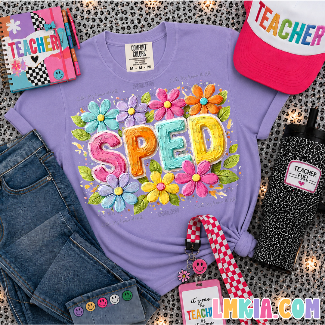Floral School T-Shirt