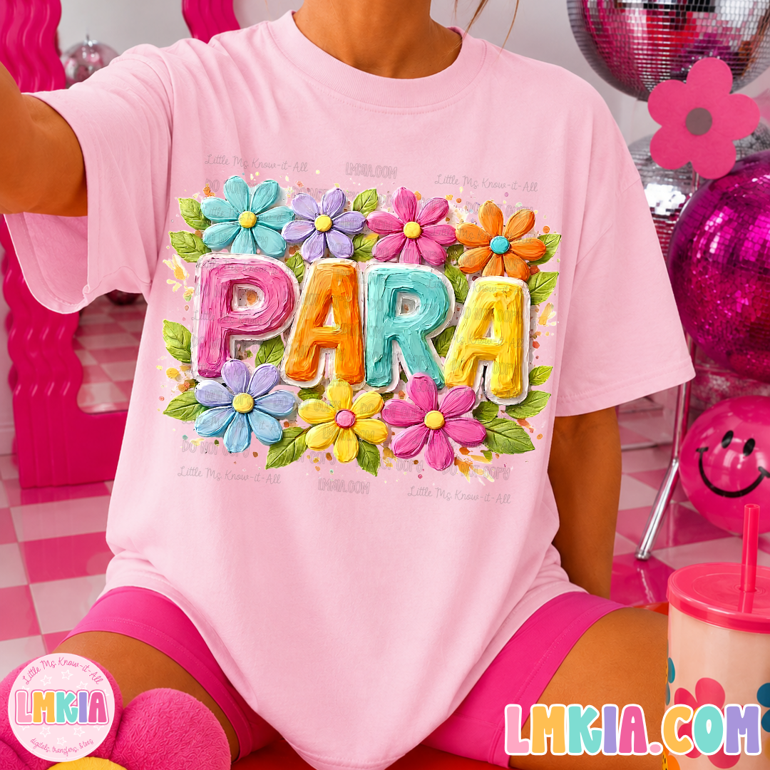 Floral School T-Shirt