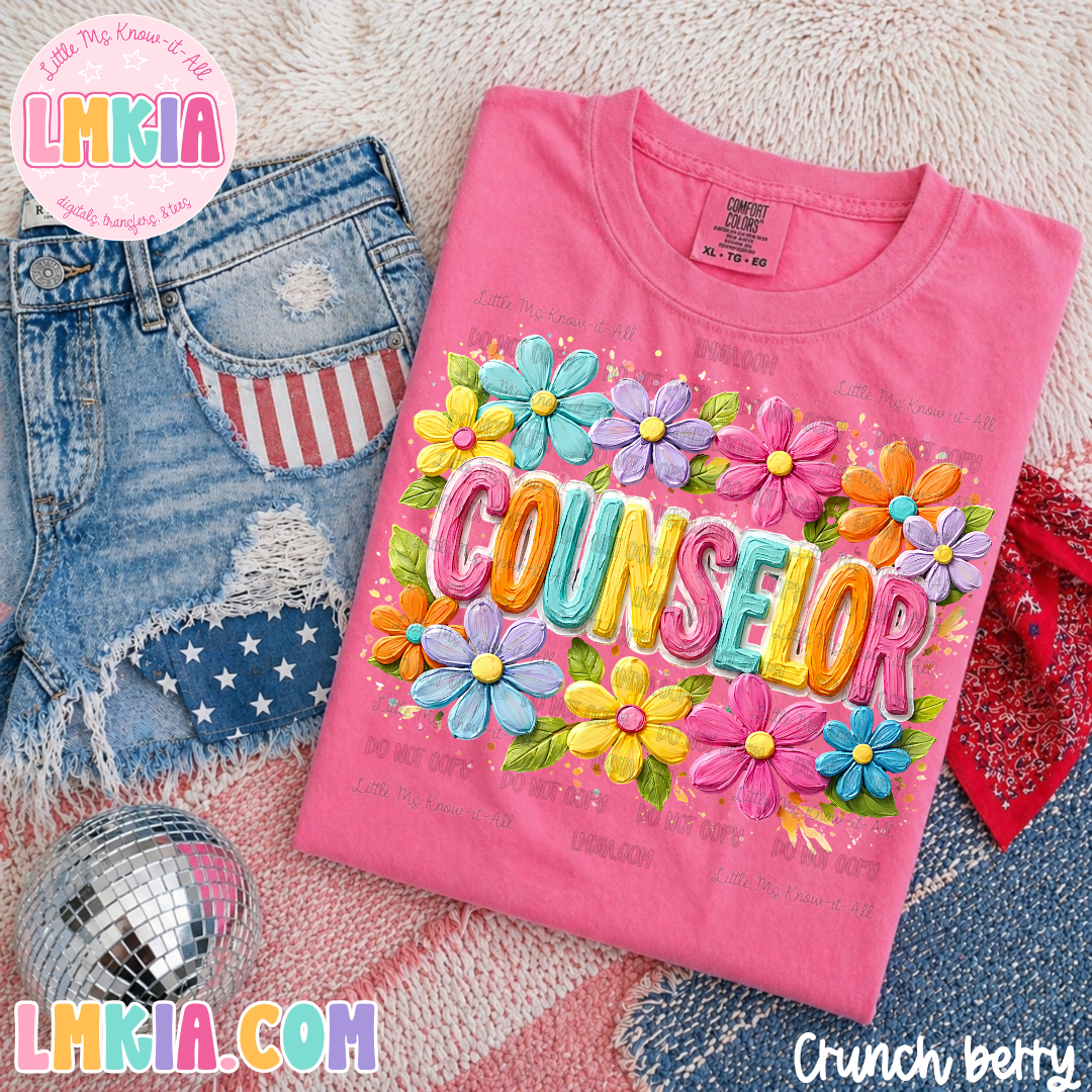 Floral School T-Shirt