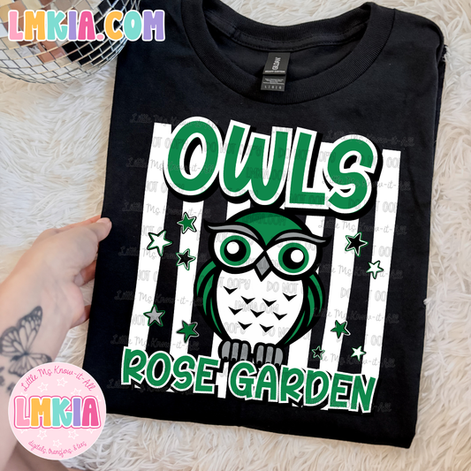 Striped Owls T-Shirt